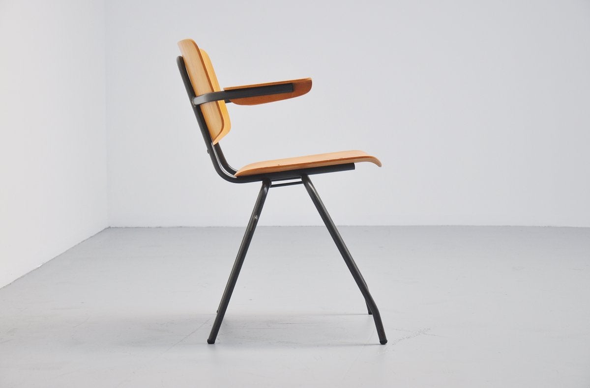 Mid-Century Modern Kho Liang Ie Model 315 Stacking Chairs Car Katwijk, 1957