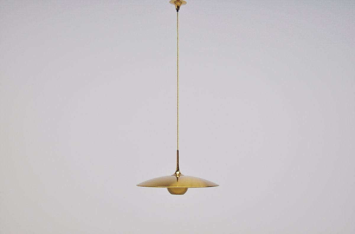 Mid-Century Modern Florian Schulz Onos 55 Ceiling Lamp, Germany, 1970