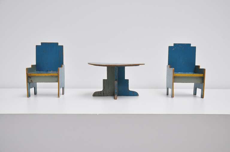 Ado Ko Verzuu Toy Seating Set, 1932