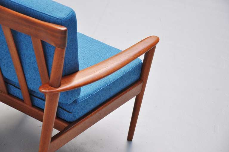 Danish Grete Jalk Easy Chairs, Model #56, Poul Jeppesen, 1961