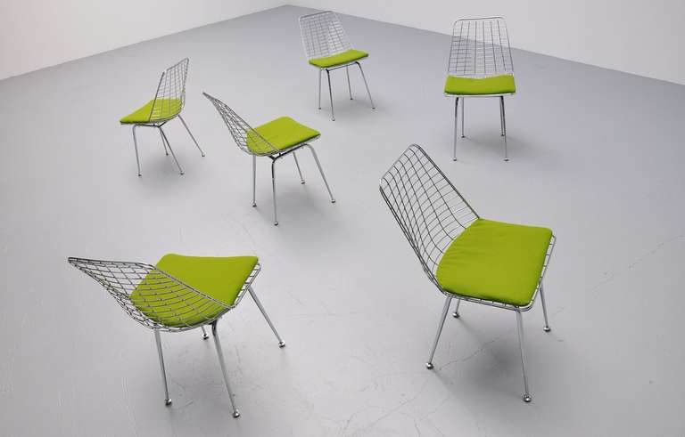 Artimeta Wire Frame Dining Chairs, Holland, 1970 1