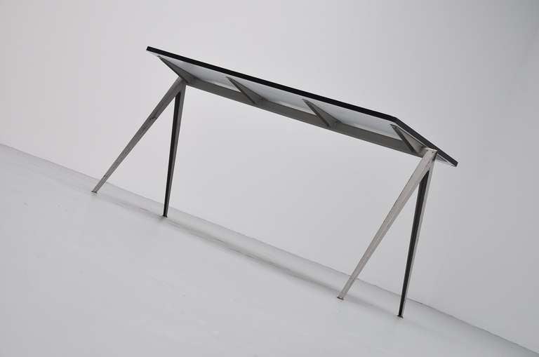 Formica Wim Rietveld Large Pyramid Table for Ahrend de Cirkel, 1959