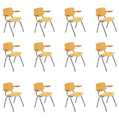 Kho Liang Ie Model 315 Stacking Chairs Car Katwijk, 1957 3