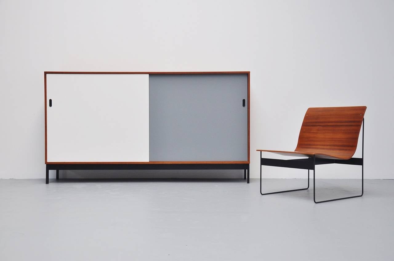 Teak Modernist School Credenza Knoll Style, 1950