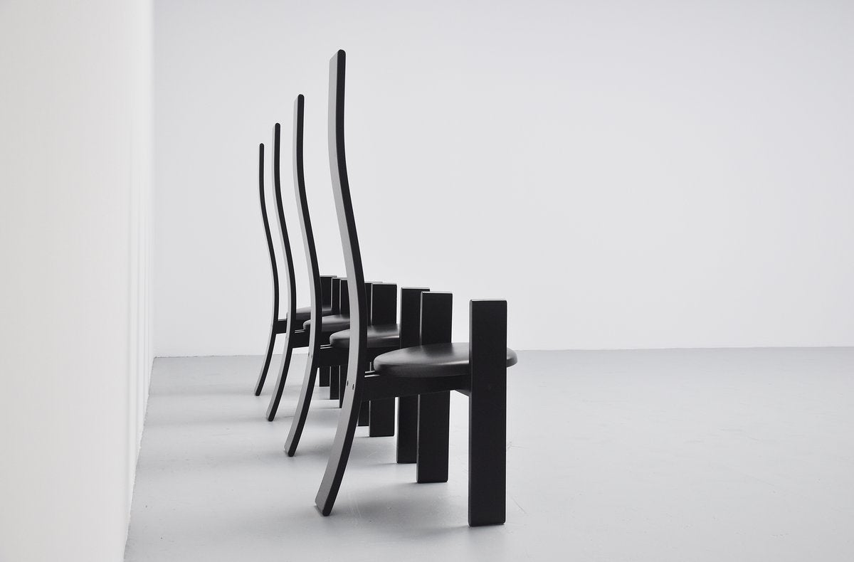 Mid-20th Century Vico Magistretti Golem Dining Chairs Poggi, 1969