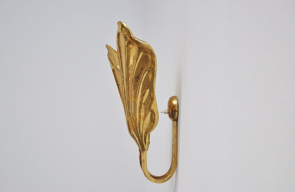 Brass Tomasso Barbi Double Wall Lamp, Italy, 1970