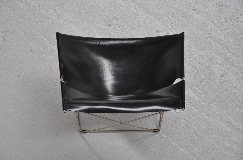Pierre Paulin Butterfly Chair F675 For Artifort Black Leather 2