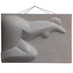 Vintage Large Plastic Nude Wall Artwork From The Seventies