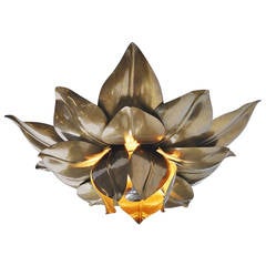 Maison Charles Flower Ceiling Lamp, France, 1970