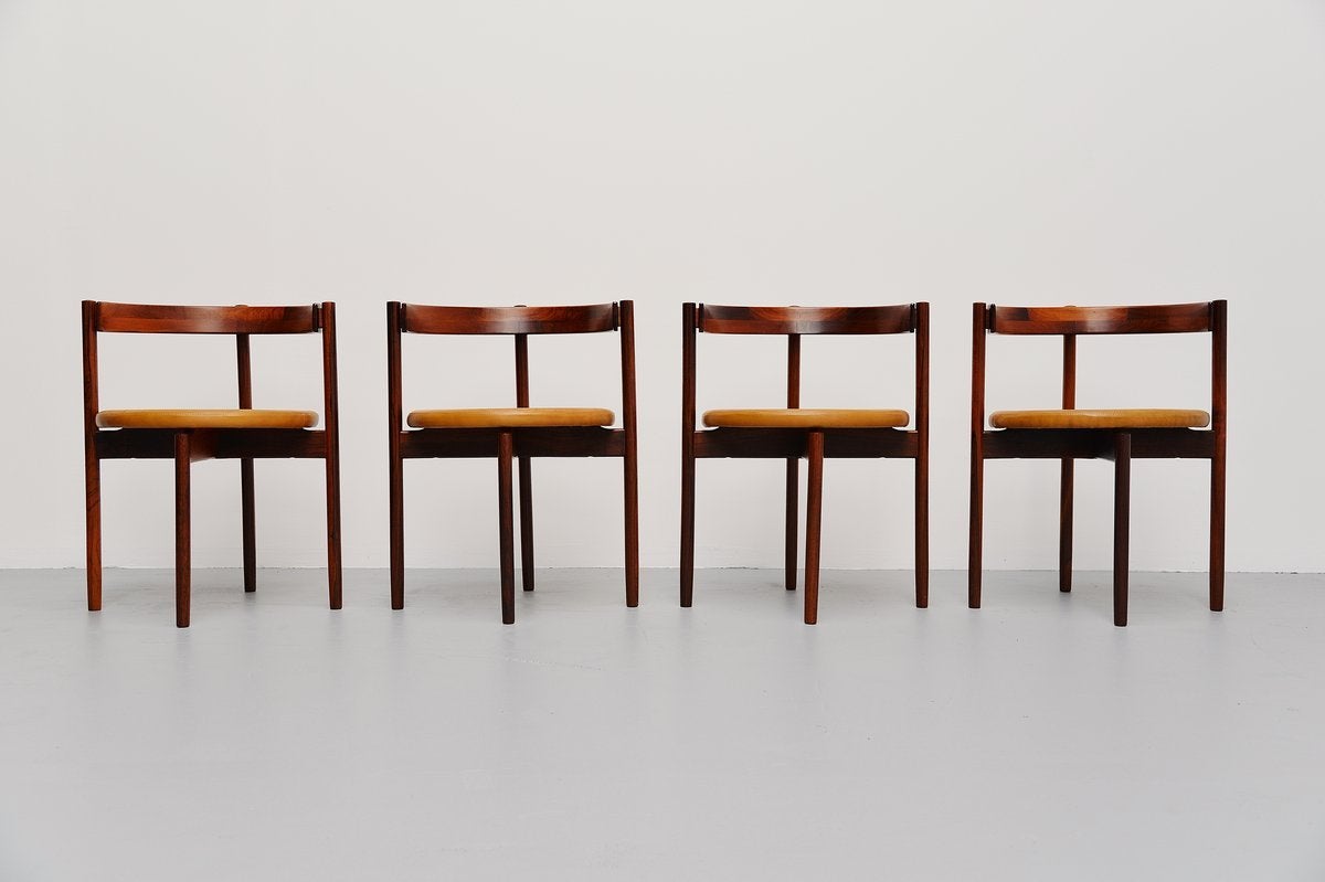Scandinavian Modern Hugo Frandsen Dining Chairs for Børge M Søndergaard, Denmark, 1964