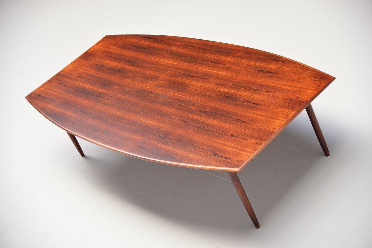 Mid-20th Century Danish Rosewood Conference Table Attributed to Arne Vodder, 1960