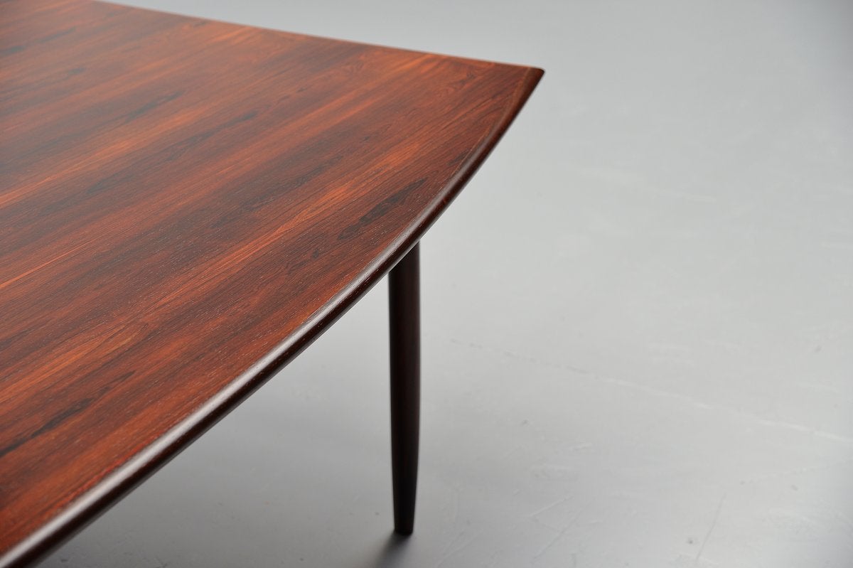 Danish Rosewood Conference Table Attributed to Arne Vodder, 1960 4