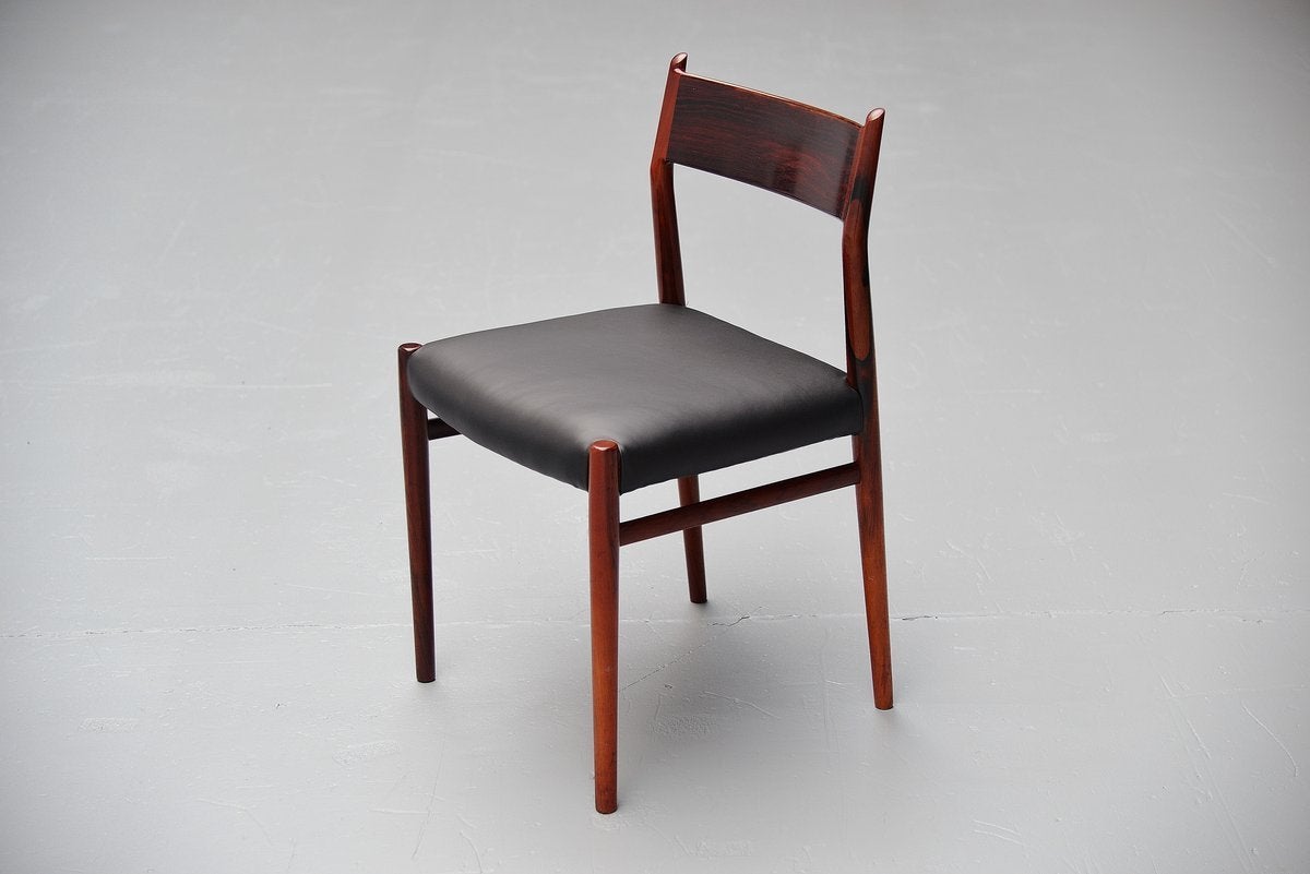 Danish Arne Vodder Dining Chairs Model 418 Sibast Mobler, 1965