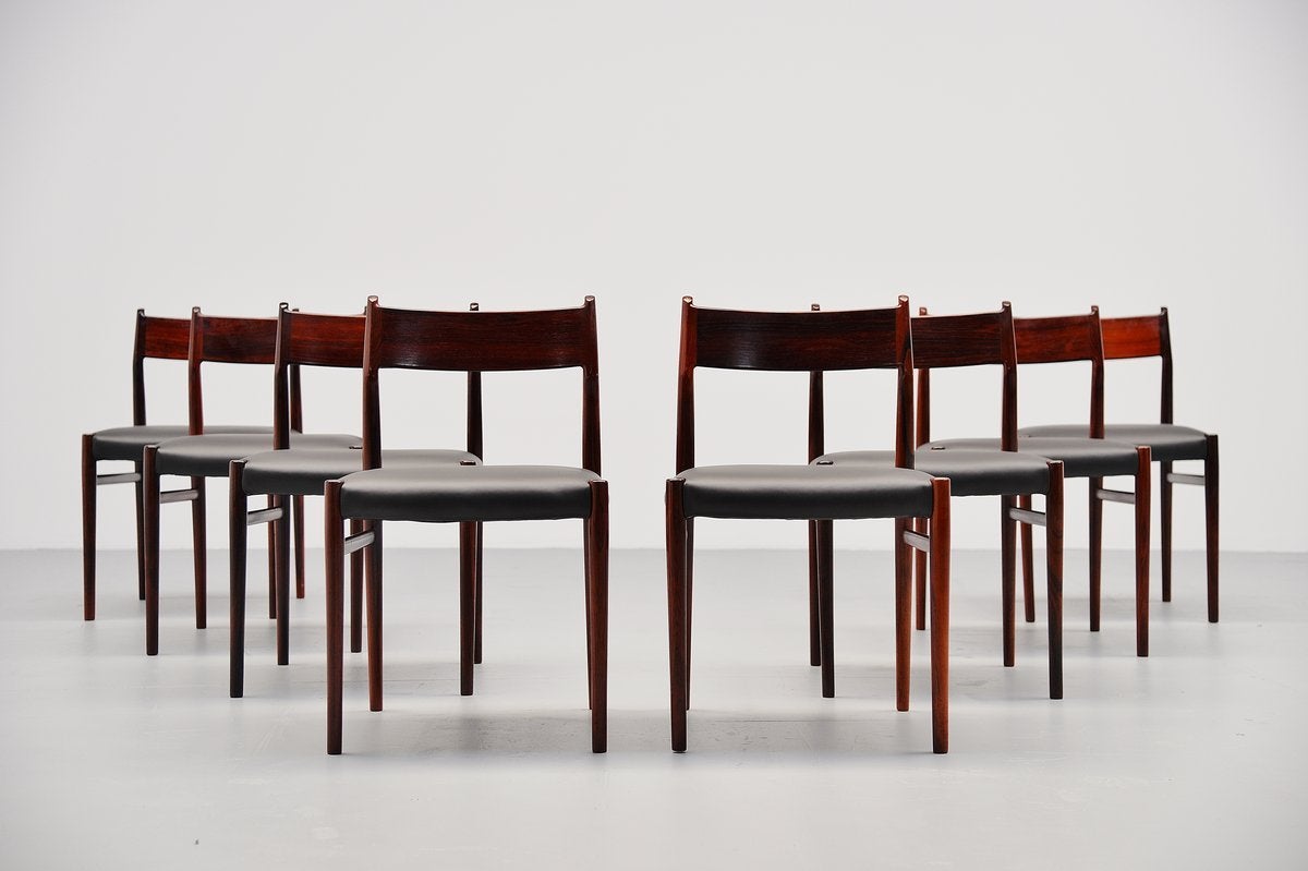 Arne Vodder Dining Chairs Model 418 Sibast Mobler, 1965 3