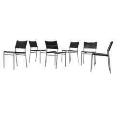 Martin Visser SE06 dining chairs black 1965