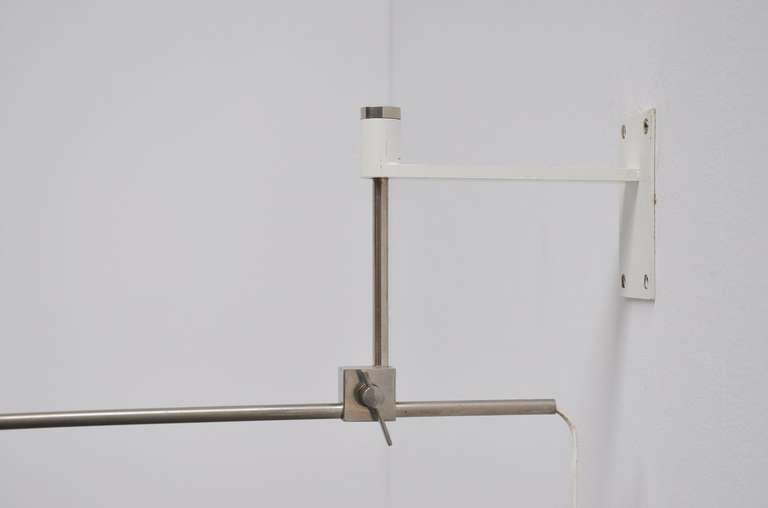 Adjustable Wall Lamp by Willem Hagoort, 1950 In Good Condition In Roosendaal, Noord Brabant