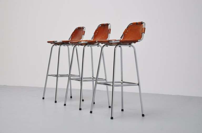 Charlotte Perriand Bar Stools for Les Arcs, 1960 In Excellent Condition In Roosendaal, Noord Brabant