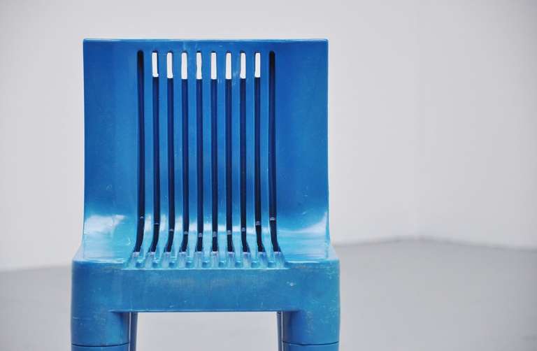 Mid-Century Modern Marco Zanuso Plastic Kids Chair for Kartell, 1964