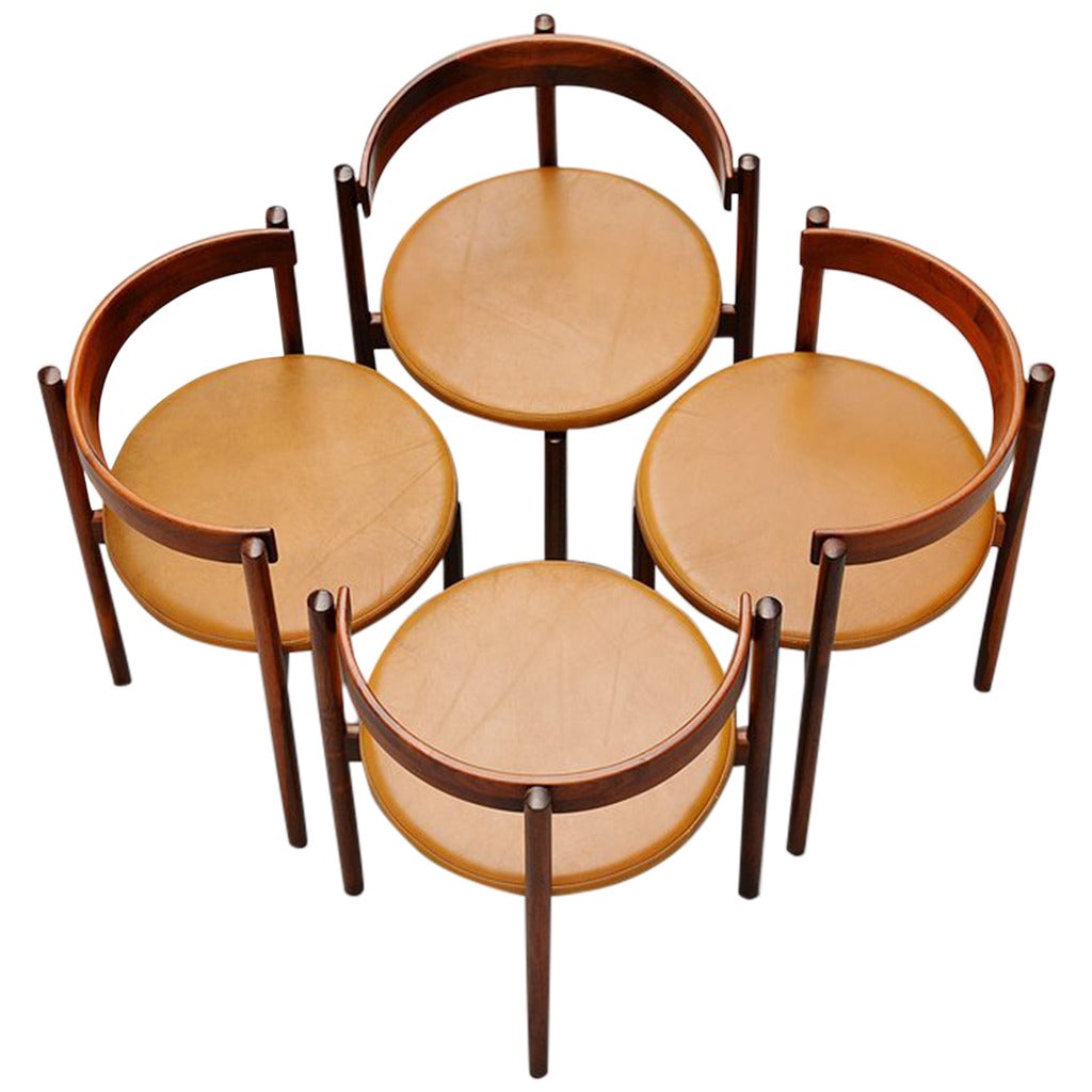 Hugo Frandsen Dining Chairs for Børge M Søndergaard, Denmark, 1964