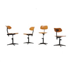 Retro Friso Kramer drafting chair set Ahrend