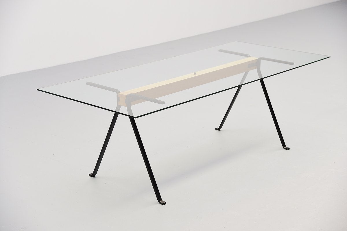 Lacquered Enzo Mari Frate Dining Table for Driade 1973