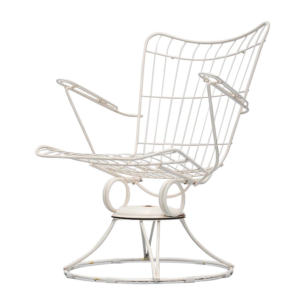 American Garden Swivel Lounge Chair, 1950