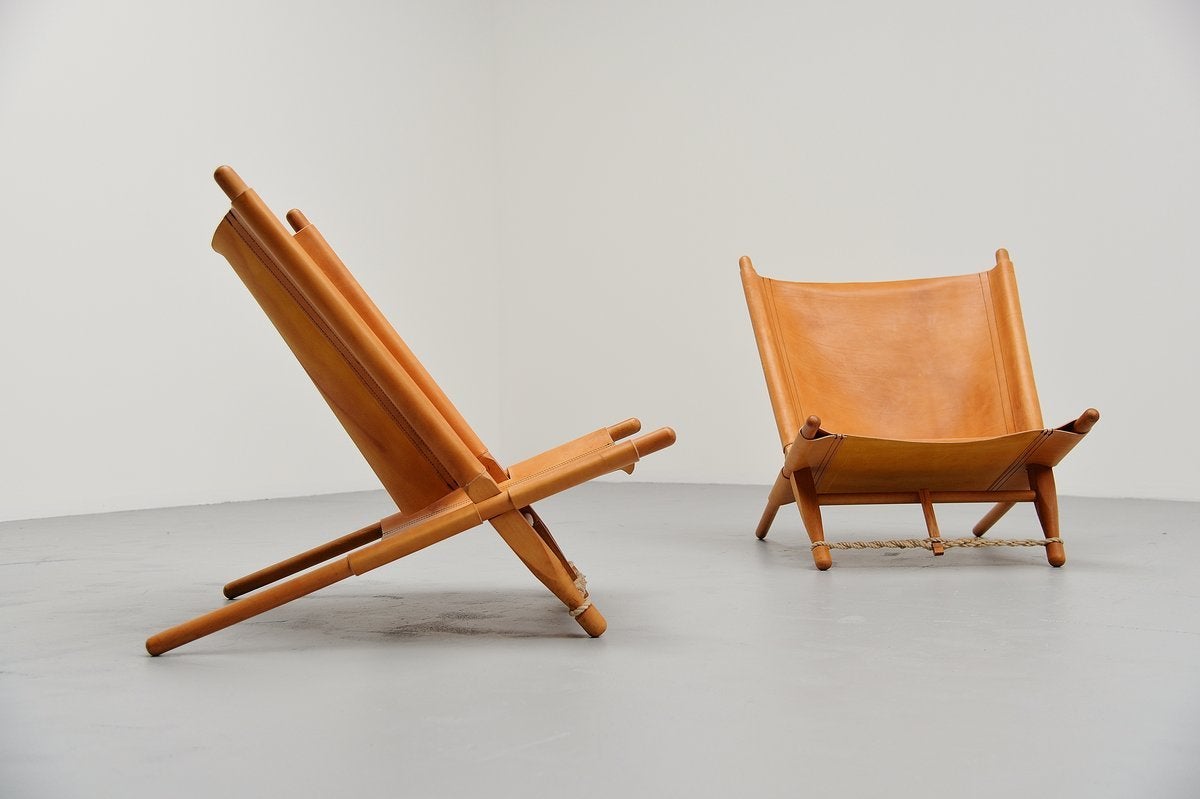 Scandinavian Modern Ole Gjerløv-Knudsen Saw Lounge Chairs Cado, 1958