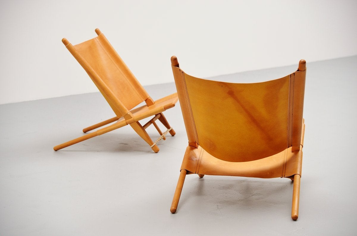 Mid-20th Century Ole Gjerløv-Knudsen Saw Lounge Chairs Cado, 1958