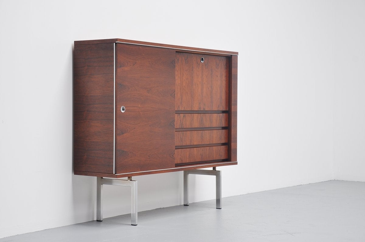 Belgian N-Line Liquor Cabinet in Rosewood, 1960