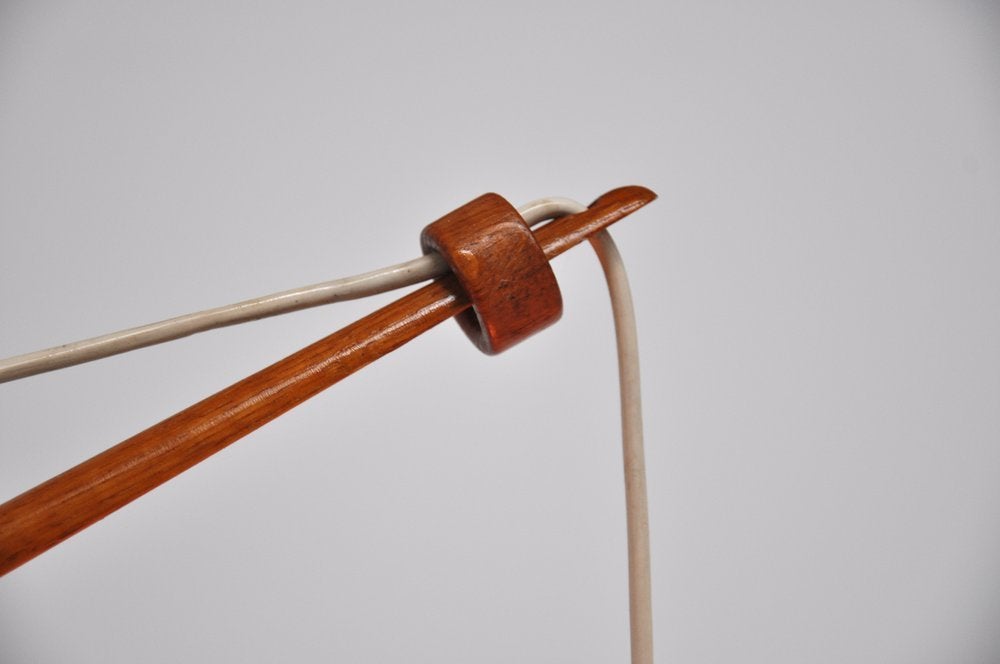 Mid-20th Century Lisa Johansson Pape arc lamp teak
