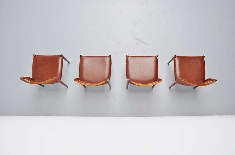 Johannes Andersen Rosewood Chairs for Uldum Mobelfabrik, 1960 1