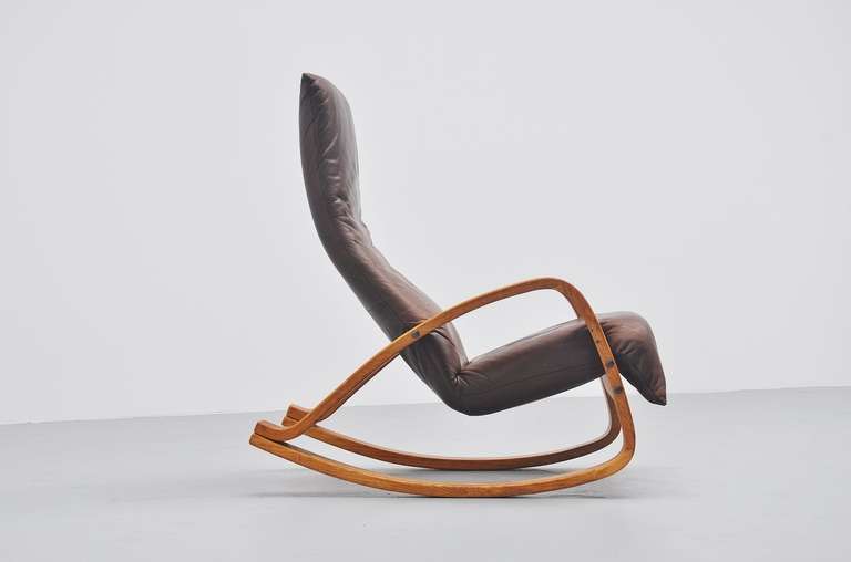 Dutch Gerard van den Berg Montis Onrad Rocking Chair, 1970