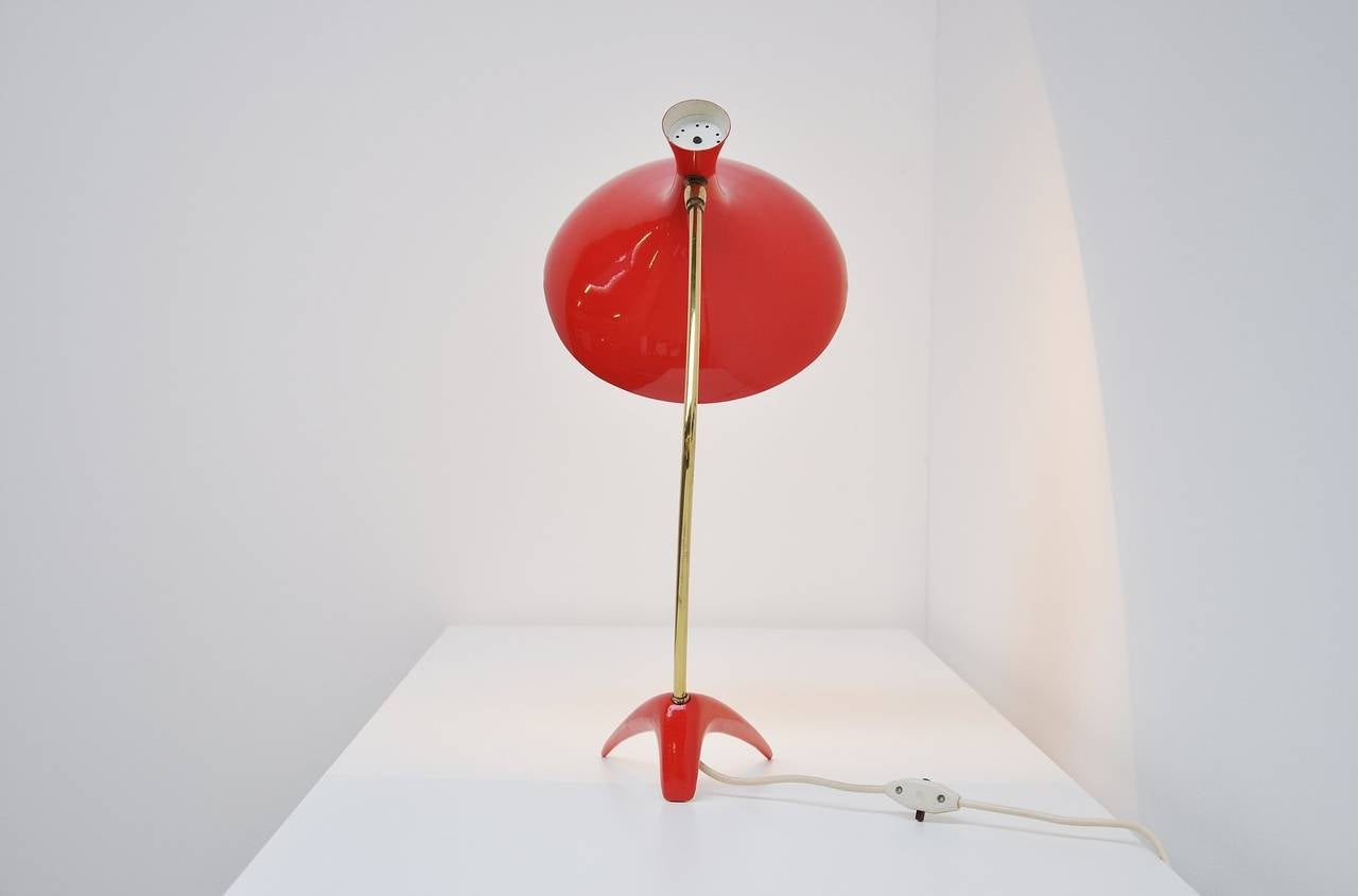 Mid-20th Century Cosack modernist table lamp Germany 1950