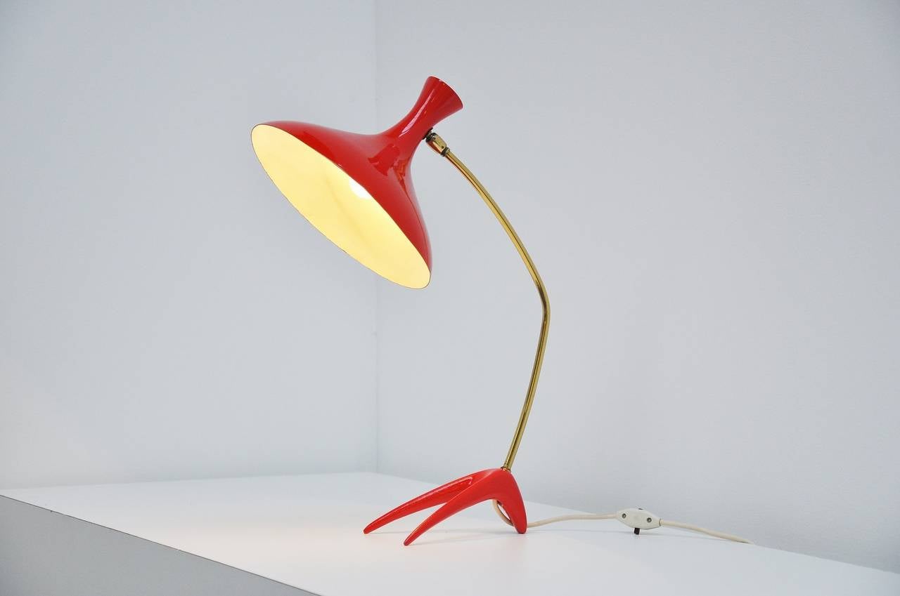 Cosack modernist table lamp Germany 1950 In Excellent Condition In Roosendaal, Noord Brabant