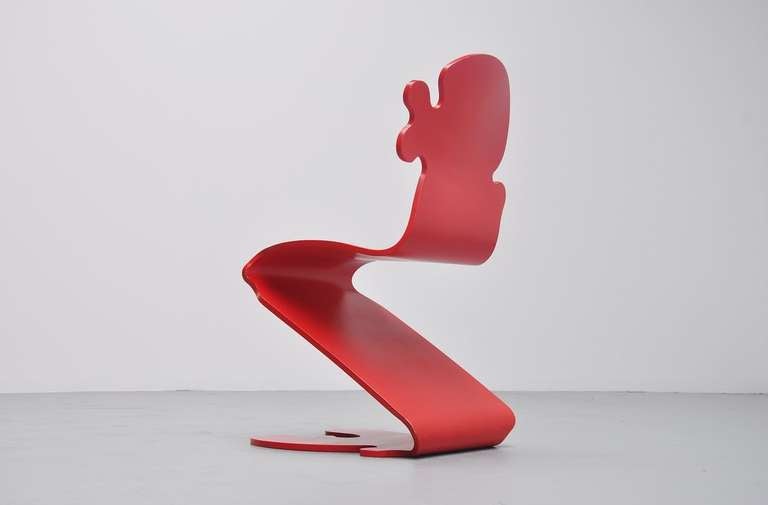 20th Century Verner Panton Pantonic 5010 Chair, Studio Hag, 1992