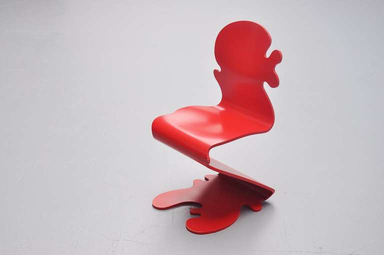 Verner Panton Pantonic 5010 Chair, Studio Hag, 1992 4