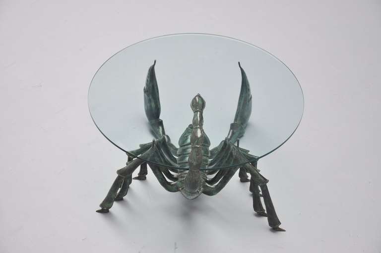 Mid-Century Modern Jacques Duval-Brasseur Attributed Scorpion Coffee Table, France, 1970