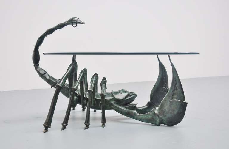 Jacques Duval-Brasseur Attributed Scorpion Coffee Table, France, 1970 1