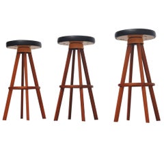 Vintage Hans Olsen bar stools for Frem Rojle Denmark 1960