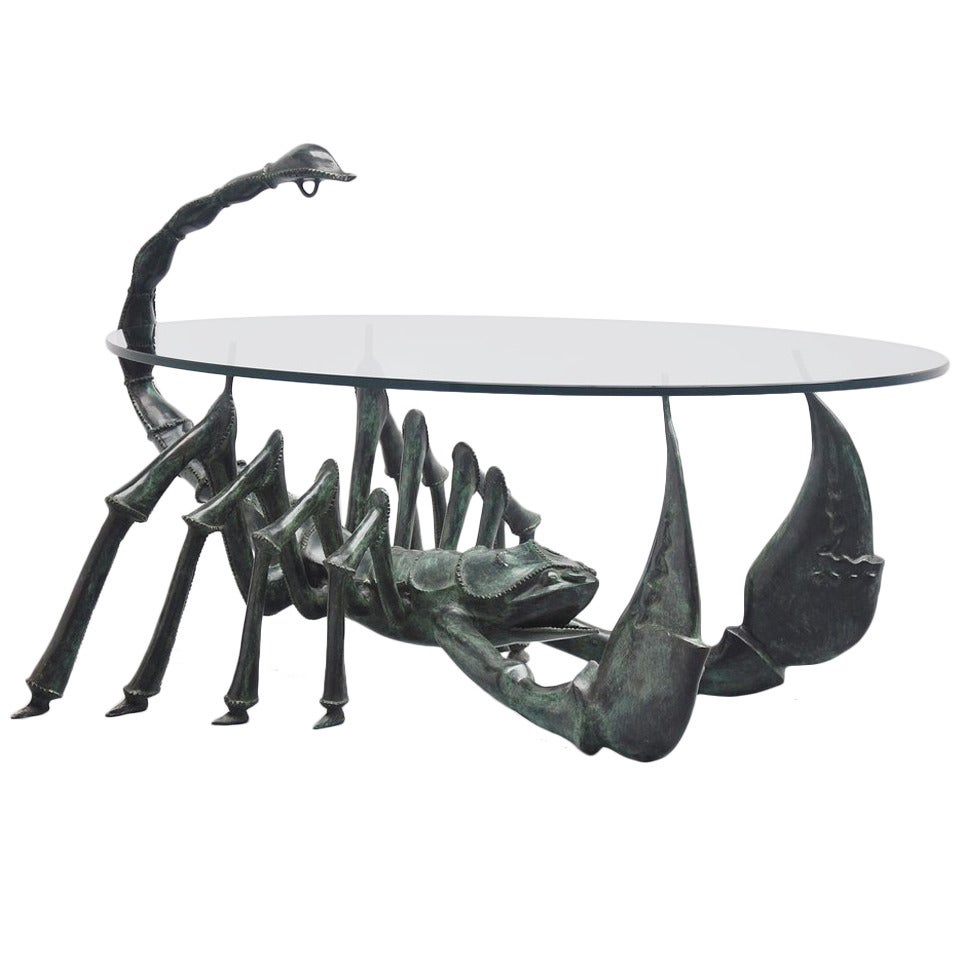 Jacques Duval-Brasseur Attributed Scorpion Coffee Table, France, 1970