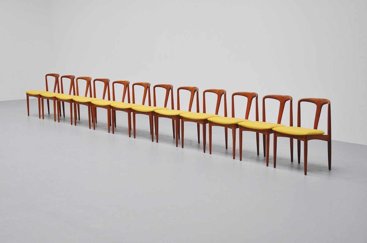Scandinavian Modern Johannes Andersen Juliane Chairs for Uldum, Denmark, 1960
