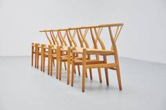 Hans Wegner Wishbone Chairs CH24 Carl Hansen, 1970s