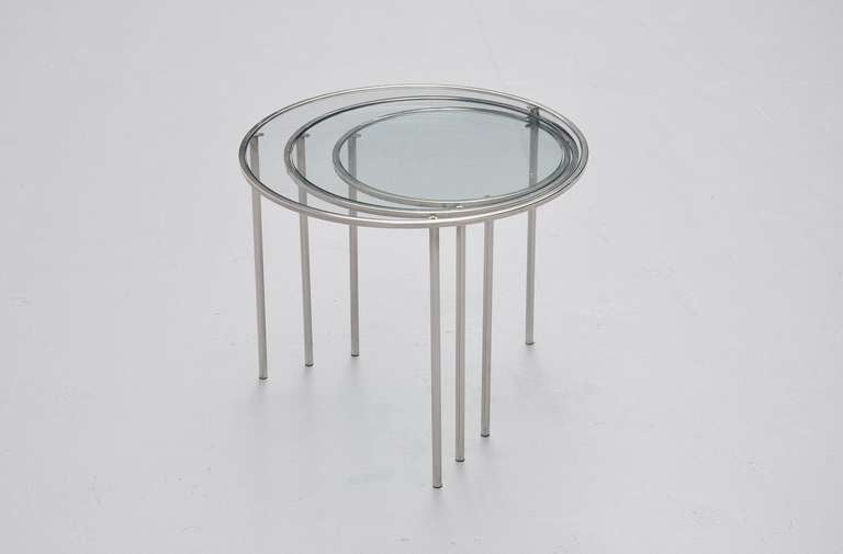 Bauhaus Era, Modernist Nesting Table Set  1