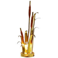 Maison Jansen Lily Flower Table Lamp, France, 1970