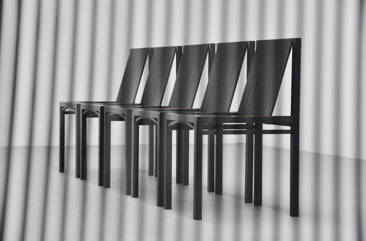 Ruud Jan Kokke dining chairs for Harvink 1984 1