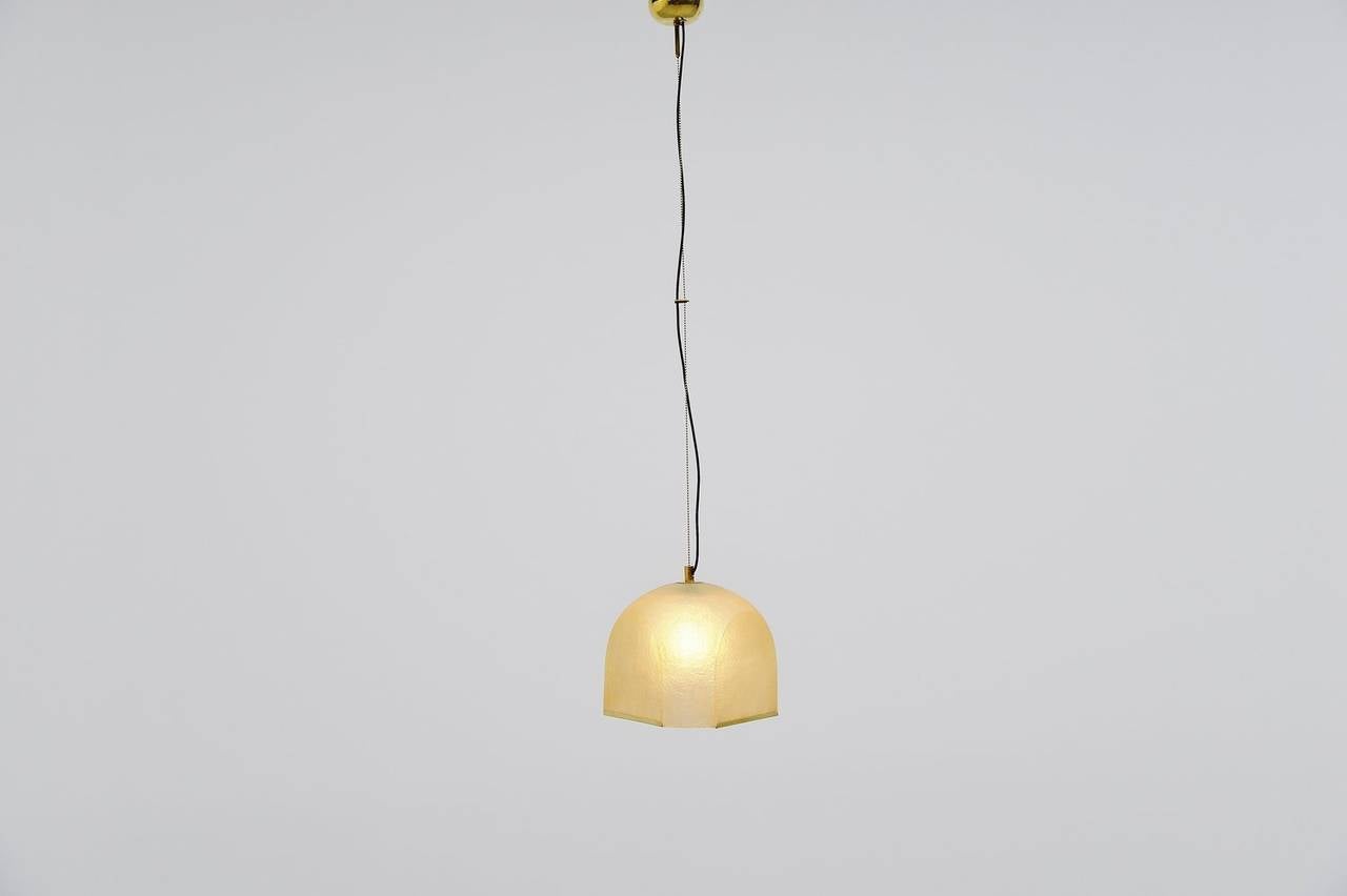 Mid-Century Modern Salvatore Gregorietti Tricia pendant lamp Lamperti 1965