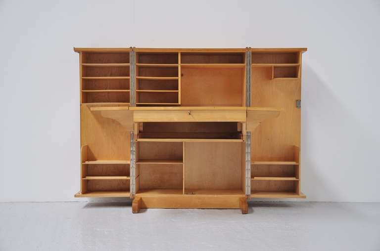 Mummenthaler And Meier Desk In A Box Ca 1950 In Oak Wood