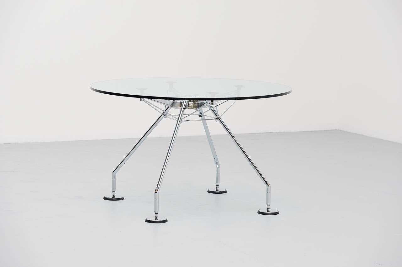 Sir Norman Foster Nomos table for Tecno 1987 In Good Condition In Roosendaal, Noord Brabant