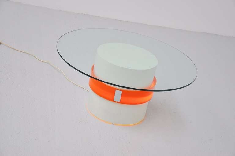 Belgian Illuminated Coffee Table 1970