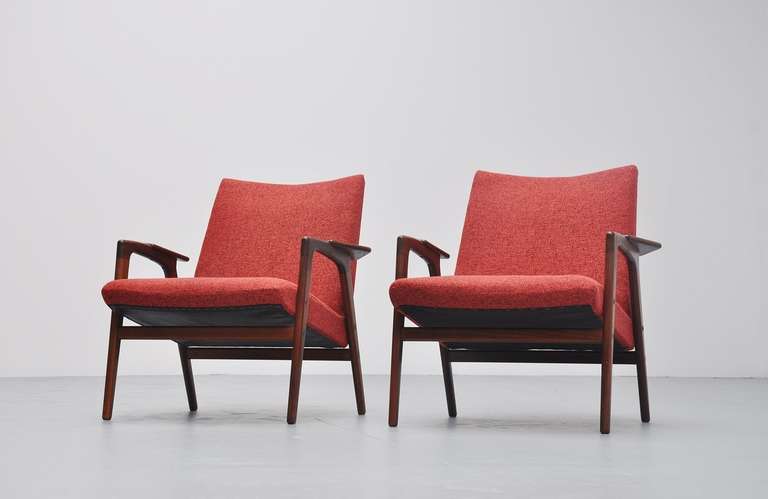 Mid-Century Modern Yngve Ekstrom Ruster Chairs for Pastoe, 1960